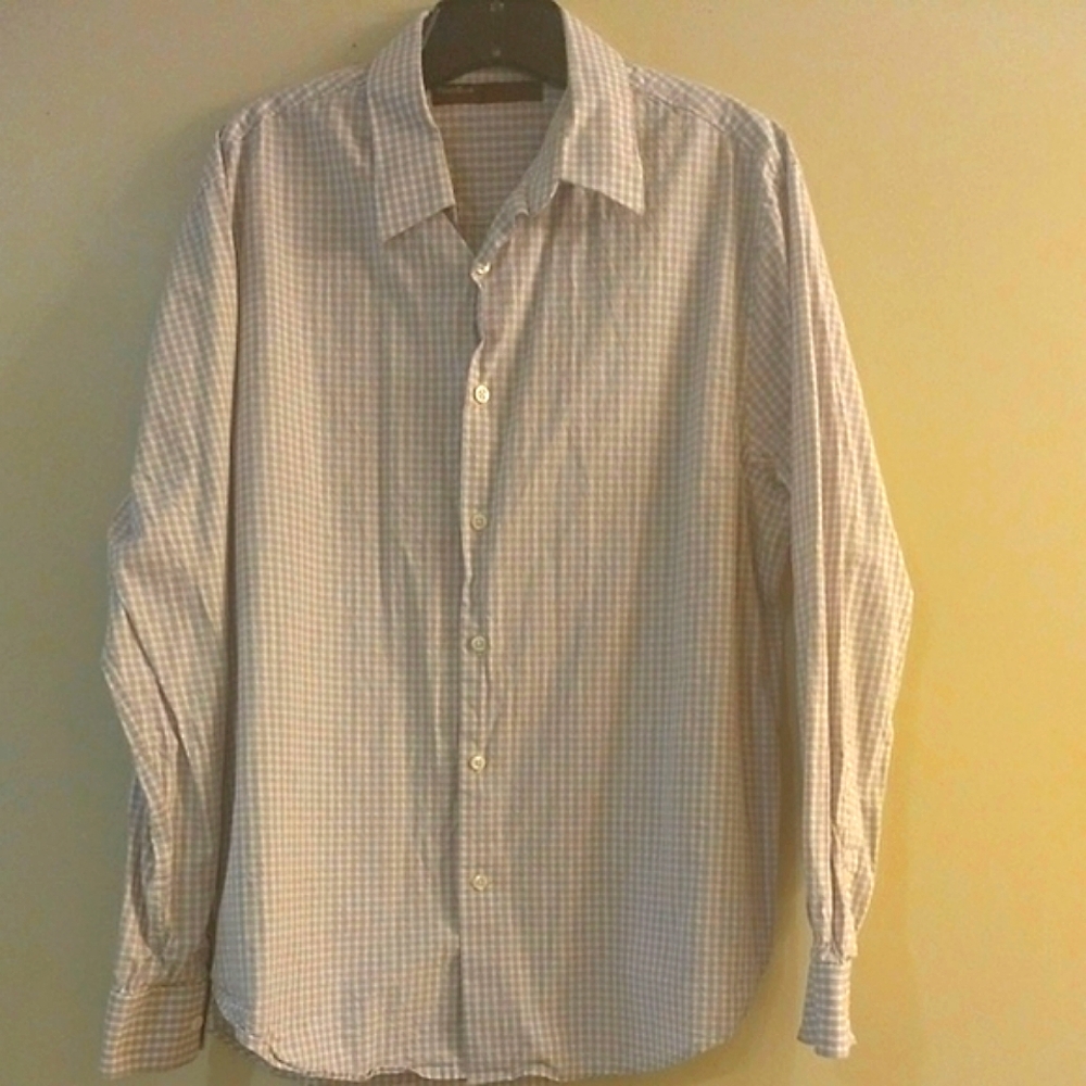 Men's Perry Ellis gingham dress shirt